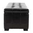 Safavieh Large Manhattan Beech Wood Storage Bench in Brown