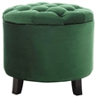 Safavieh Amelia Oak Tufted Storage Ottoman in Green