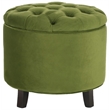 Safavieh Amelia Cotton Tufted Storage Ottoman in Fern