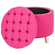 Safavieh Amelia Cotton Tufted Storage Ottoman in Fern