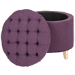 Safavieh Amelia Cotton Tufted Storage Ottoman in Fern