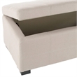 Safavieh Madison Leather Storage Bench in Black