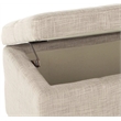 Safavieh Madison Leather Storage Bench in Black