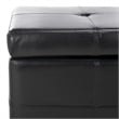 Safavieh Large  Maiden Tufted Leather Storage Bench in Black
