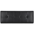 Safavieh Large  Maiden Tufted Leather Storage Bench in Black