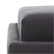 Safavieh Carter Birch Wood Linen Tray Ottoman in Dark Grey
