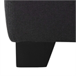 Safavieh Carter Birch Wood Linen Tray Ottoman in Dark Grey