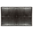 Safavieh Large Fulton Birch Wood Leather Cocktail Ottoman in Brown