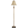 Safavieh Polyresin Floor Lamp in Gold with Beige Shade