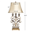 Safavieh Table Lamp in Gold with Beige Shade (Set of 2)