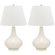 Safavieh Amy Gourd Glass Lamp in Dark Purple (Set Of 2)