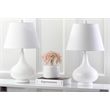 Safavieh Amy Gourd Glass Lamp in Dark Purple (Set Of 2)