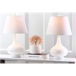 Safavieh Amy Gourd Glass Lamp in Dark Purple (Set Of 2)