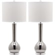 Safavieh Mae Long Neck Ceramic Table Lamp in Black (Set of 2)
