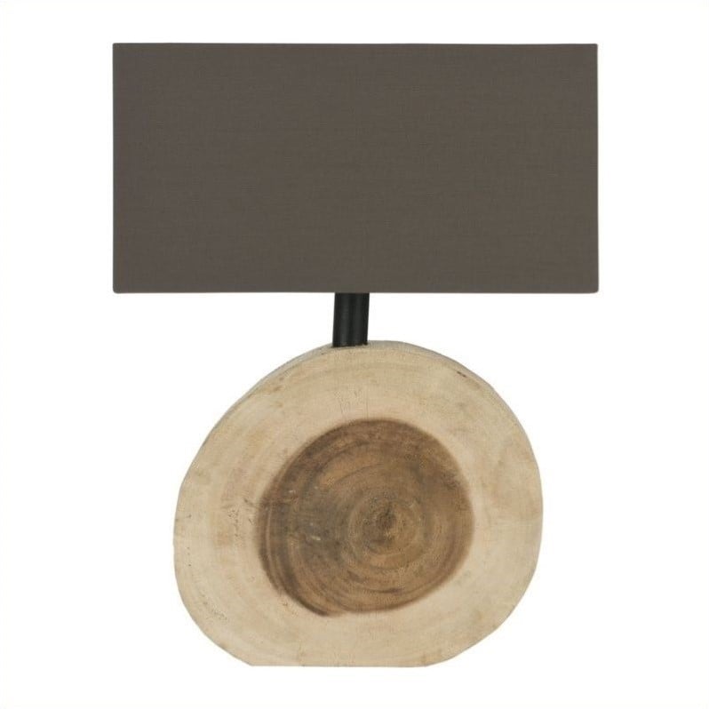 Safavieh Forester Wood Lamp in Brown   LIT5003B