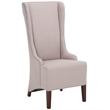 Safavieh Jack Birch  Bacall Nailhead Linen  Dining Chair in Taupe