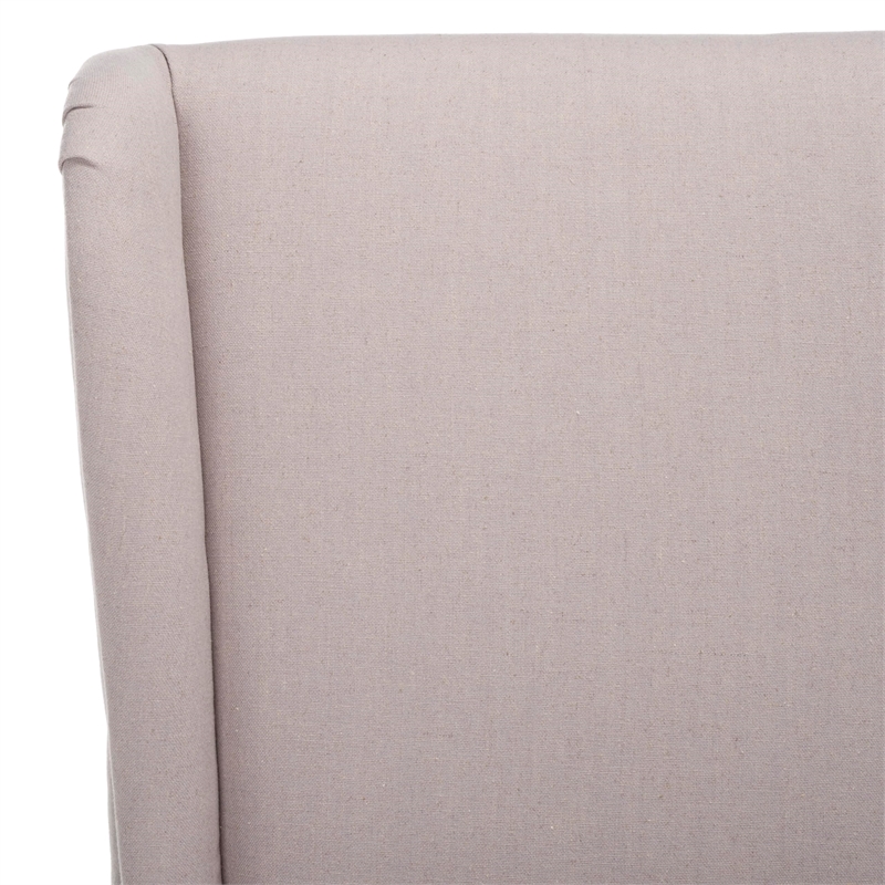 Safavieh Jack Birch  Bacall Nailhead Linen  Dining Chair in Taupe