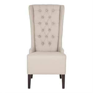 Safavieh Becall Birch Dining Chair in Taupe