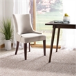 Safavieh Becca Birch  Linen Dining Chair in Beige