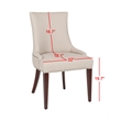Safavieh Becca Birch  Linen Dining Chair in Beige