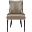 Safavieh Amelia Birch  and Leather Dining Chair in Clay