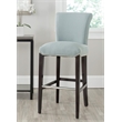 Safavieh Seth Leather Bar Stool in Black