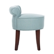 Safavieh Hannah Birch Wood Vanity Chair in Light Blue