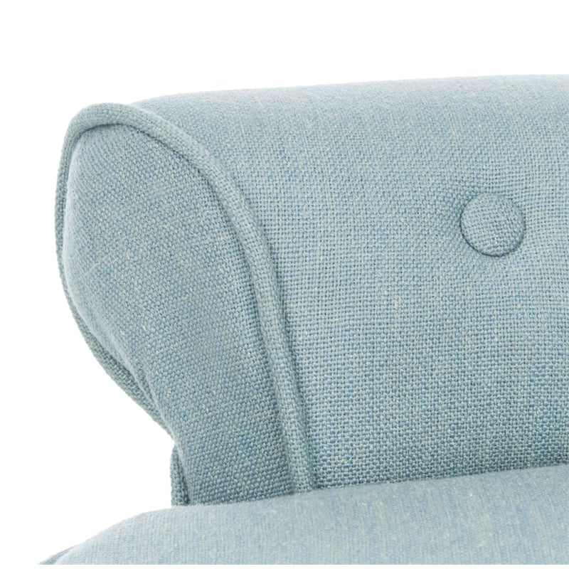 Safavieh Hannah Birch Wood Vanity Chair in Light Blue