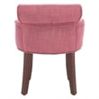 Safavieh Megan Birch Wood Vanity Stool in Pink