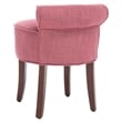 Safavieh Megan Birch Wood Vanity Stool in Pink