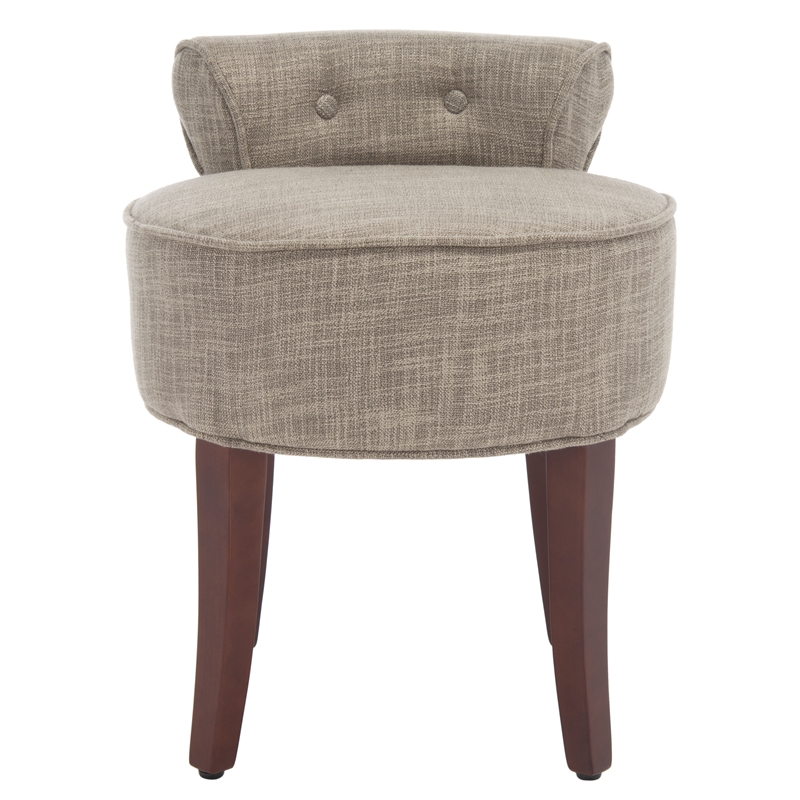 Safavieh Georgia Wood Vanity Stool in Stone