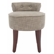 Safavieh Georgia Wood Vanity Stool in Stone