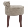 Safavieh Georgia Wood Vanity Stool in Stone
