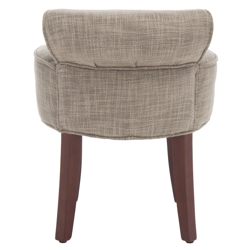 Safavieh Georgia Wood Vanity Stool in Stone