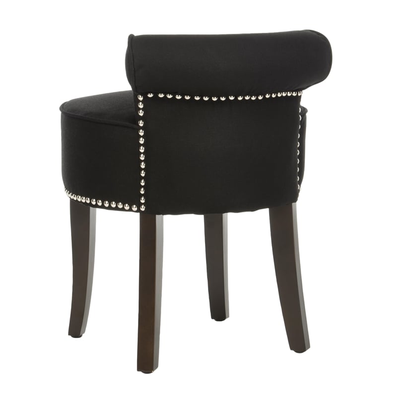 Safavieh Megan Birch Wood Vanity Stool in Grey