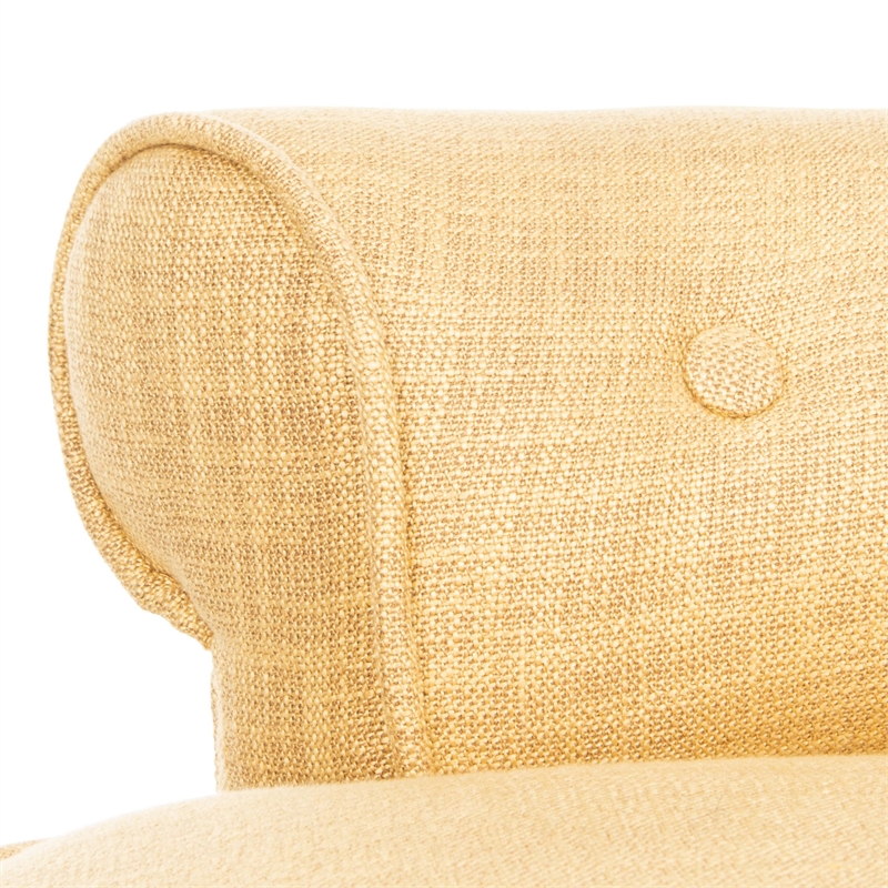 Safavieh Megan Birch Wood Vanity Stool in Gold