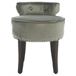 Safavieh Georgia Birch Wood Vanity Stool in Mink
