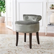 Safavieh Georgia Birch Wood Vanity Stool in Mink