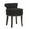 Safavieh Georgia Wood Vanity Stool in Black
