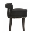 Safavieh Georgia Wood Vanity Stool in Black