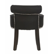 Safavieh Georgia Wood Vanity Stool in Black