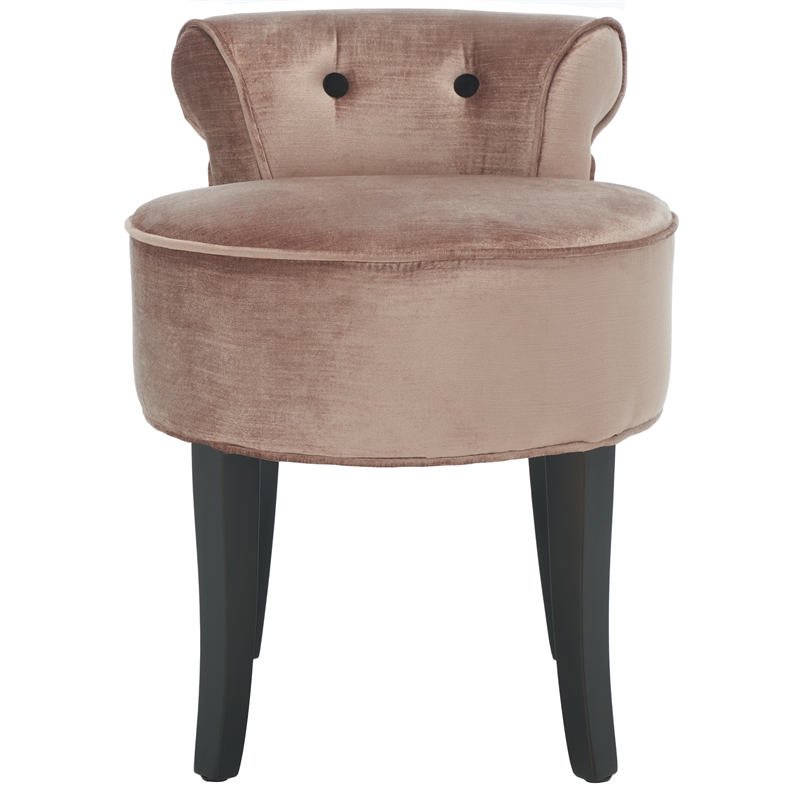 Safavieh Georgia Wood Vanity Stool in Ivory