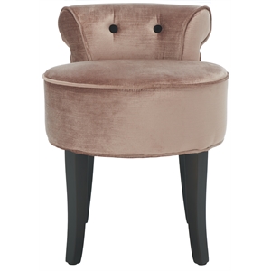 Safavieh Georgia Wood Vanity Stool in Ivory
