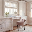 Safavieh Georgia Wood Vanity Stool in Ivory