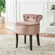 Safavieh Georgia Wood Vanity Stool in Ivory