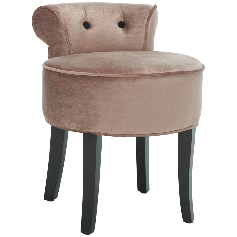 Safavieh Georgia Wood Vanity Stool in Ivory