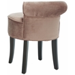 Safavieh Georgia Wood Vanity Stool in Ivory