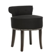 Safavieh Georgia Birch Wood Vanity Stool in Mink Brown