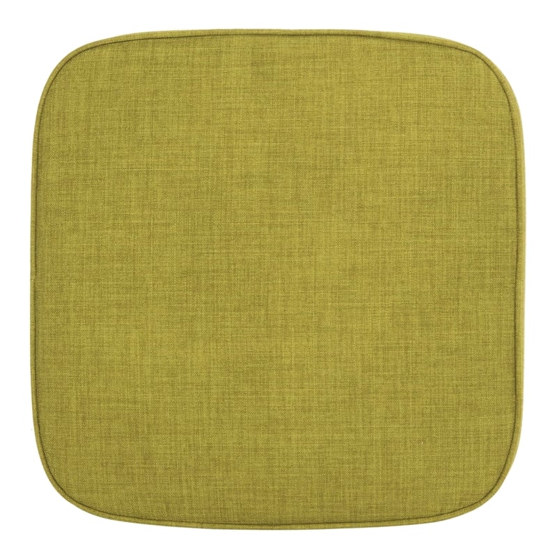 Safavieh Jerry Birch Wood Ottoman in Green