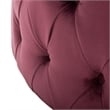 Safavieh Charlene Plywood and Cotton Ottoman in Bordeaux